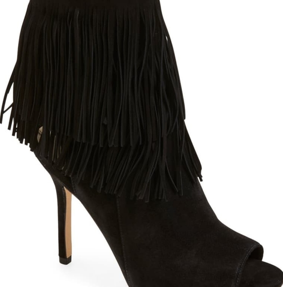 Sam Edelman Shoes - Sam Edelman Open Toe Fringe Booties